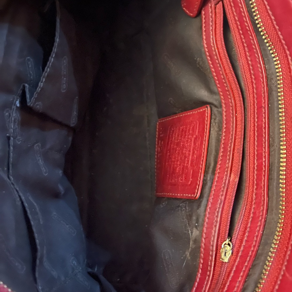 Red Coach Purse - Picture 5 of 6